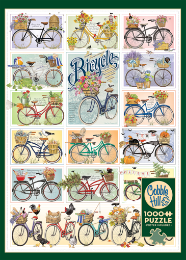 Picture of COBBLE HILL 1000PC PUZZLE - BICYCLES 80274